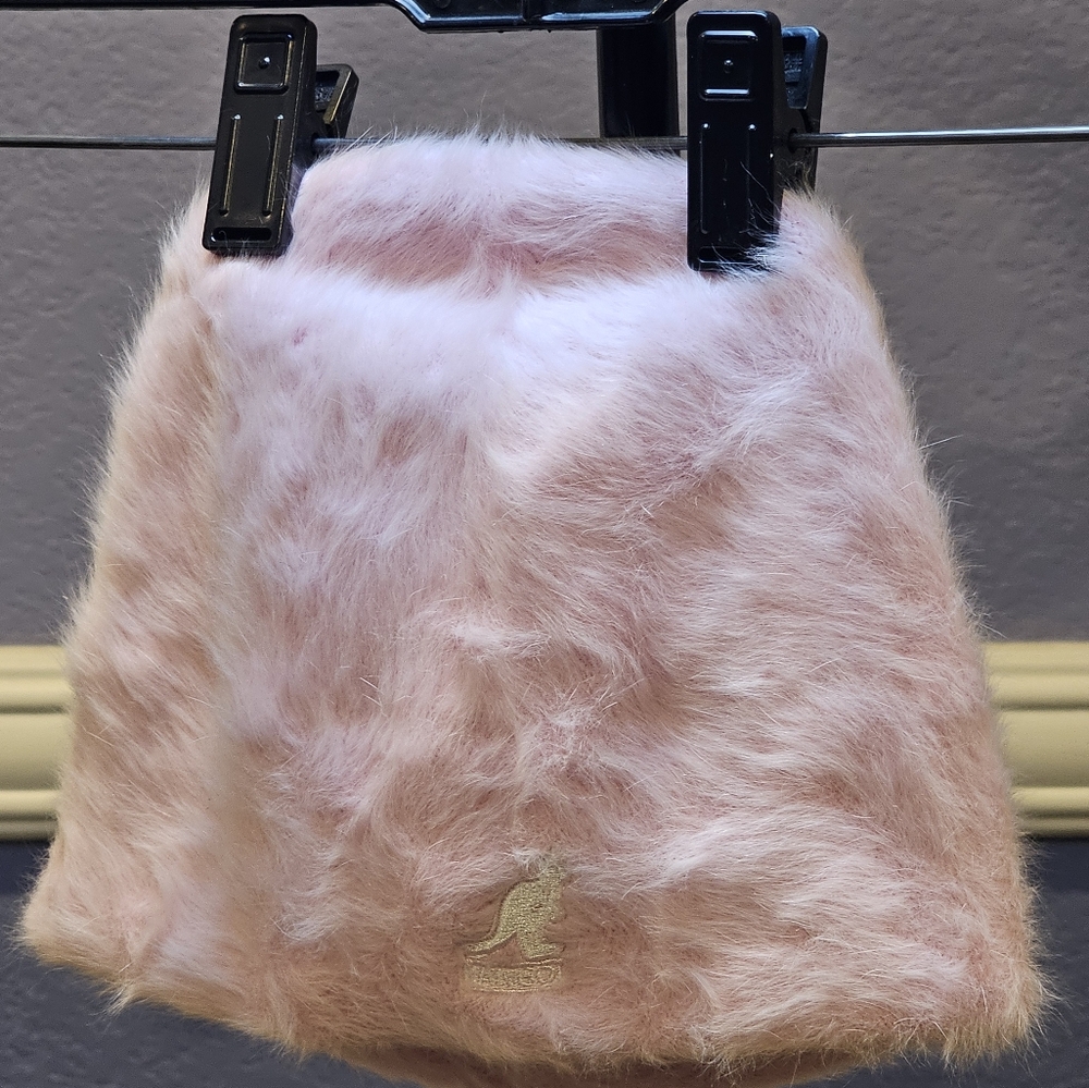 Kangol Fuzzy Pink beanie angora
